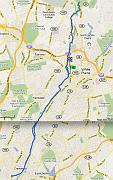  19.9 miles  2 hr 12 min.
Map and Mileage data : Courtesy of Elvin.